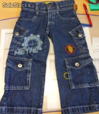 Calça Jeans Infantil Iron Man