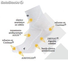 Calcetines Udine pack 2, color blanco, antibacteriano