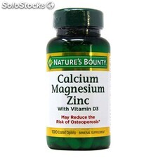 Calcium-Magnésium-Zinc avec vitamine D3 100 comprimés