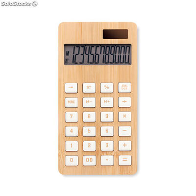 Calculadora 12 dígitos bambu madeira MIMO6216-40