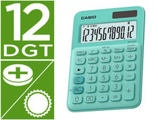 Calculadora casio ms-20UC-gn sobremesa 12 digitos tax +/- color verde