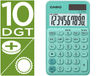 Calculadora casio sl-310uc-gn bolsillo 10 digitos tax +/- tecla doble cero color