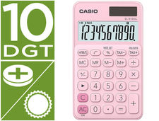 Calculadora casio sl-310uc-pk bolsillo 10 digitos tax +/- tecla doble cero color