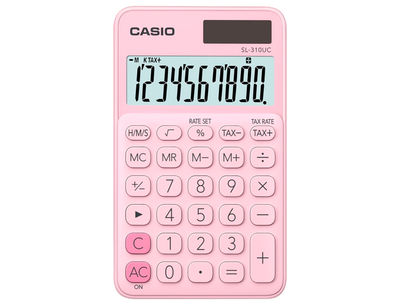 Calculadora casio sl-310uc-pk bolsillo 10 digitos tax +/- tecla doble cero color - Foto 2