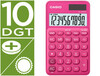 Calculadora casio sl-310UC-rd bolsillo 10 digitos tax +/- tecla doble cero color