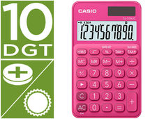 Calculadora casio sl-310uc-rd bolsillo 10 digitos tax +/- tecla doble cero color