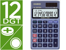 Calculadora casio sl-320ter bolsillo 12 digitos tax +/- conversion moneda tecla