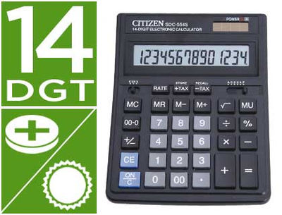 Calculadora citizen sobremesa sdc-554S 14 digitos