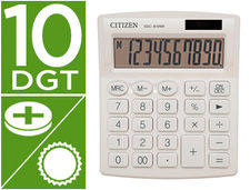 Calculadora citizen sobremesa sdc-810 nrwhe 10 digitos 124X102X25 mm blanco