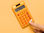 Calculadora liderpapel bolsillo xf10 8 digitos solar y pilas color naranja - Foto 4