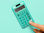 Calculadora liderpapel bolsillo xf13 8 digitos solar y pilas color verde - Foto 4