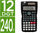 Calculadora liderpapel cientifica xf33 12 digitos 240 funciones con tapa solar y - 1