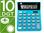 Calculadora liderpapel sobremesa xf21 10 digitos solar y pilas color azul - 1