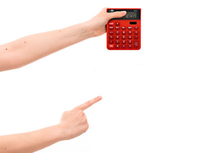 Calculadora liderpapel sobremesa xf22 10 digitos solar y pilas color rojo - Foto 4