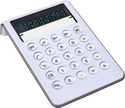 Calculadora sobremesa en plástico y pantalla 8 dígitos