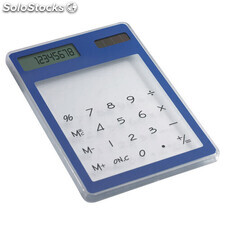 Calculadora solar transparente azul MIIT3791-04