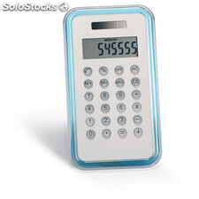 Calculatrice dual 8 chiffres bleu transparent MOKC2656-23