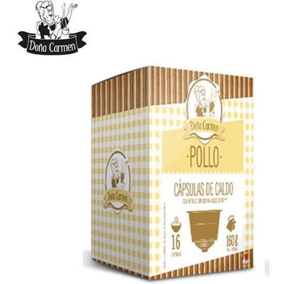 Caldo de pollo doña carmen, 16 cápsulas compatibles dolce gusto - origen and