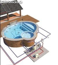 calefacción solar para piscinas, casas, industria.