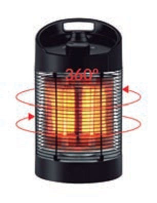 Calefactores infrarrojos 600 / 1.200 w metalworks MWHA55 - Foto 3