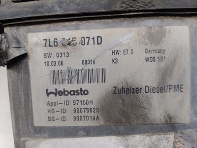 Calentador agua / 7L6815071D / webasto / 4456298 para volkswagen touareg (7LA) 3 - Foto 5