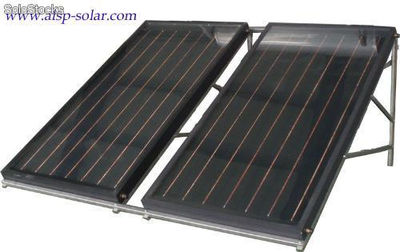 Calentador solar de agua, placa plana, tubo de calor de vacío