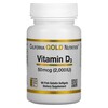 California Gold Nutrition Vitamine D3 -50 mcg (2000 IU) - 90 capsules