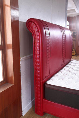 Cama americana, cama tapizada en cuero genuino modelo TR907 - Foto 3