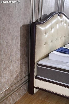 Cama americana, cama tapizada en cuero genuino modelo TR909 - Foto 3