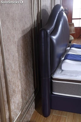 Cama americana, cama tapizada en cuero genuino modelo TR914 - Foto 3