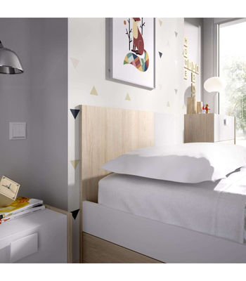 Cama con dos cajones Santisteban 90 cm para dormitorio juvenil 79 cm(alto)97 - Foto 2