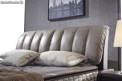 Cama de cuero real, cama tapizada en cuero genuino modelo FR1430K - Foto 2