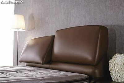 Cama de cuero real, cama tapizada en cuero genuino modelo TR108 - Foto 2
