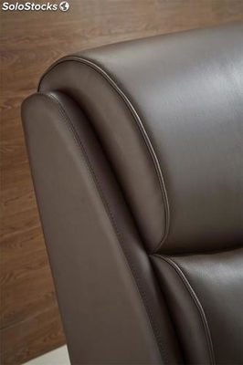 Cama de cuero real, cama tapizada en cuero genuino modelo TR134 - Foto 3