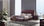 Cama de cuero real, cama tapizada en cuero genuino modelo TR143 - 1