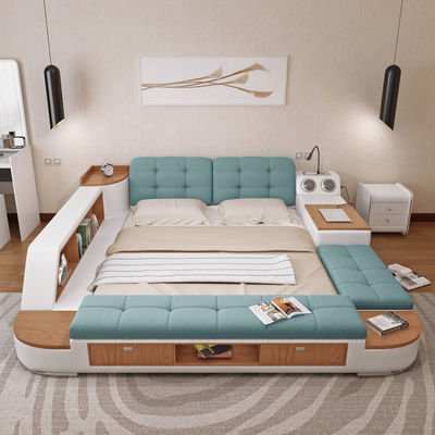 Cama de tatami dormitorio principal cama de cama de almacenamiento moderno