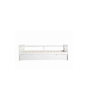 Cama nido modelo Amor para dormitorio juvenil acabado en tonos grises-blanco, - Foto 2