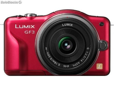 Cámara de fotos compacta Evil Panasonic DMC-GF3XEC-R Outlet rojo