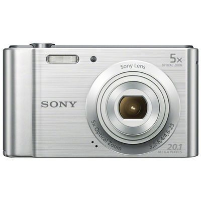 Cámara de fotos compacta SONY DSC-W800 con zoom óptico de 5x plata