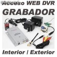 Camara de Vigilancia Inalambrica de Espia Color/Audio + Acceso Web DVR Grabador