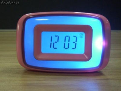 Cambiar brillantes led Color Digital Alarm Clock humor con el calendario termóme
