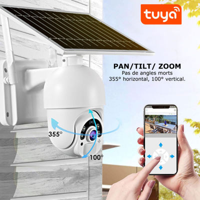 Caméra Smart Tuya WiFi PTZ solaire - Photo 2