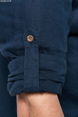 Camicia uomo lino e cotone manica lunga