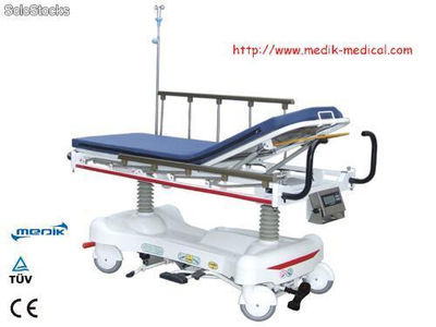 Camilla hidraulica con balanza para transporte de paciente
