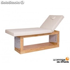 Camilla masaje fija de 2 cuerpos base madera natural - Occi WKS017.A26 Weelko