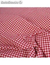 Caminho de mesa em tecido Estampado Vichy rojo 240 x 40 cm