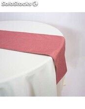 Camino de mesa en tela de Hilo Rústico 180x40cm Color Misisipi