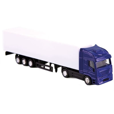 Camion trailer azul