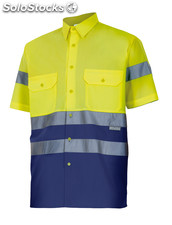 Camisa bicolor alta visibilidade manga curta (P142 velilla)