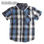 Camisa de cuadros de algodón 100% ym2013019 - 1